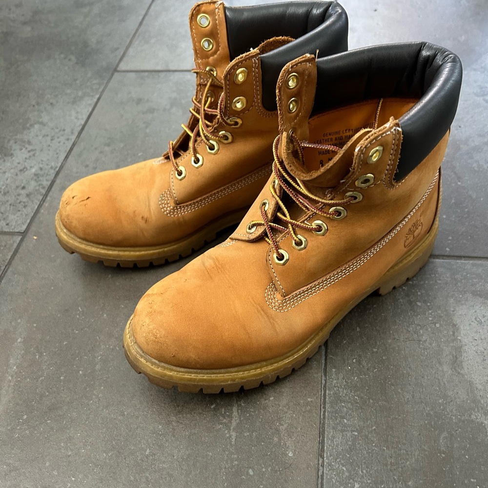 Men's Work Boots - Durable Leather Lace-Up